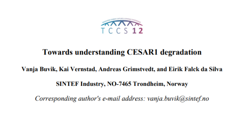 Abstract – TCCS-12: Towards understanding CESAR1 degradation